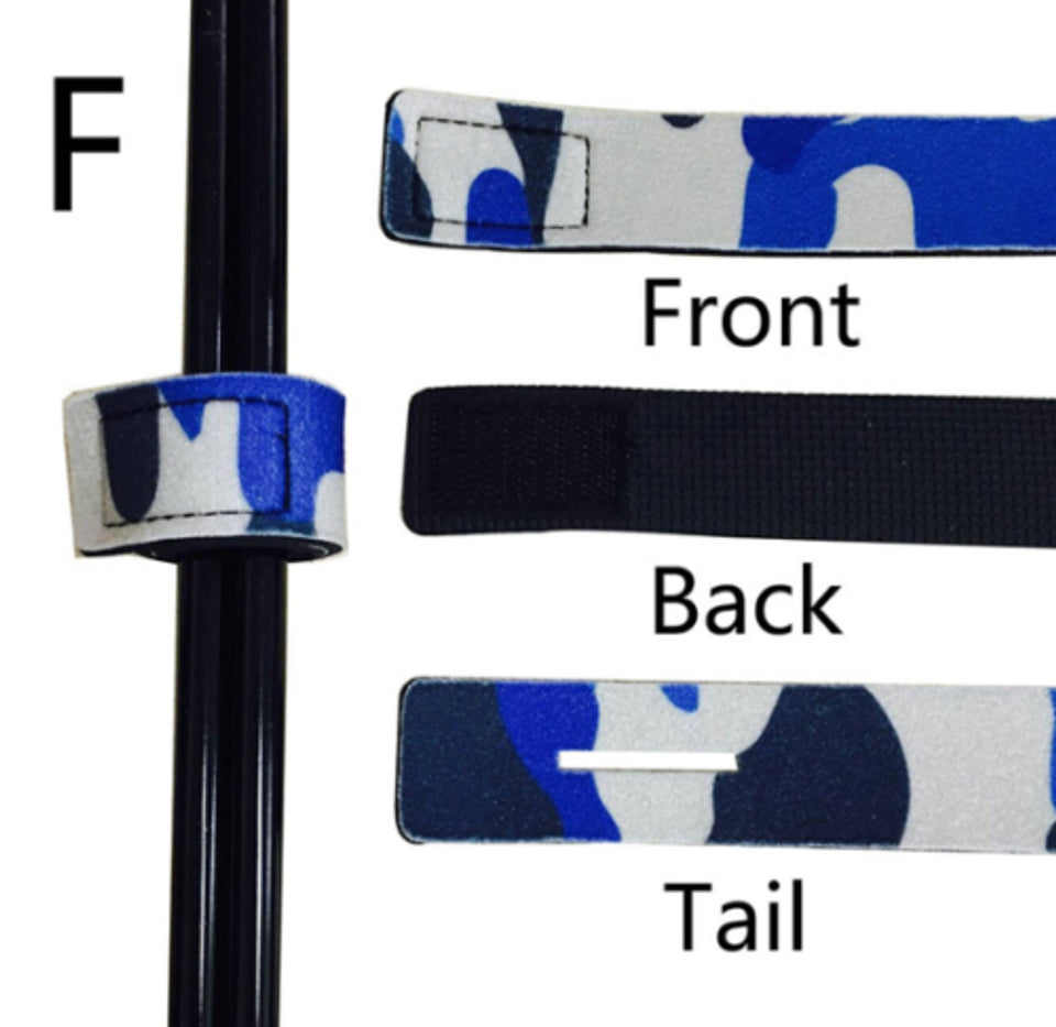 2pcs Fishing Rod Wrap Bands (6 Colours)