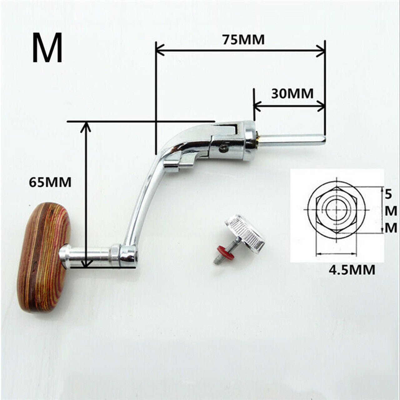 Folding Wood Fishing Reel Handle