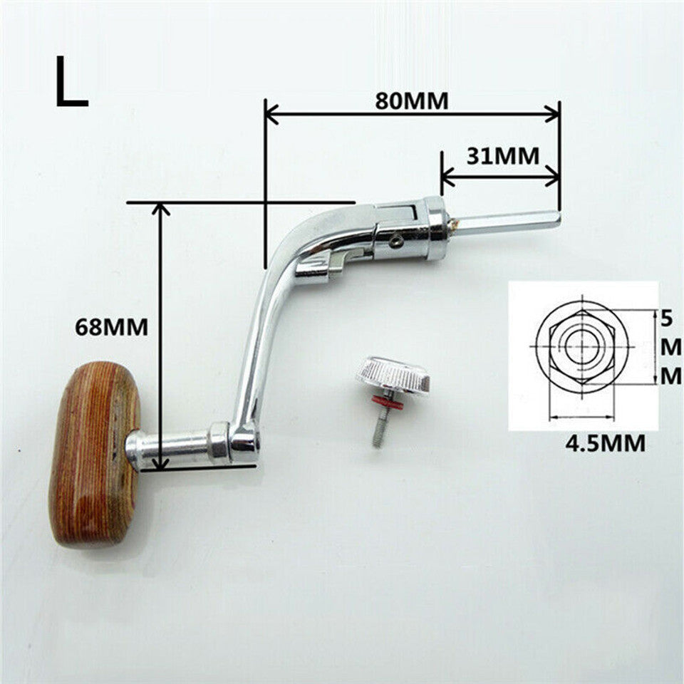 Folding Wood Fishing Reel Handle