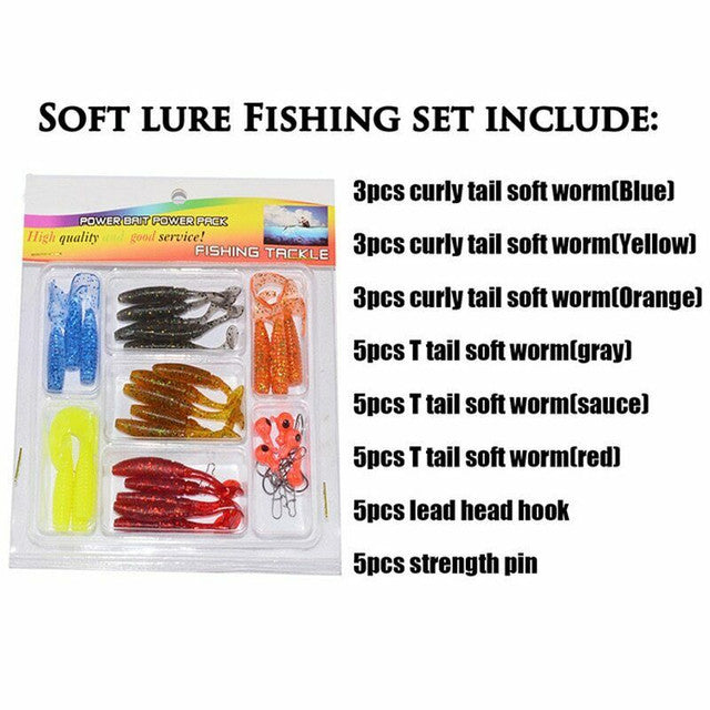 34X Savage Worm Soft Fishing Baits
