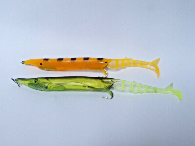 2X Saltwater Sandeel Curly Tail Lures