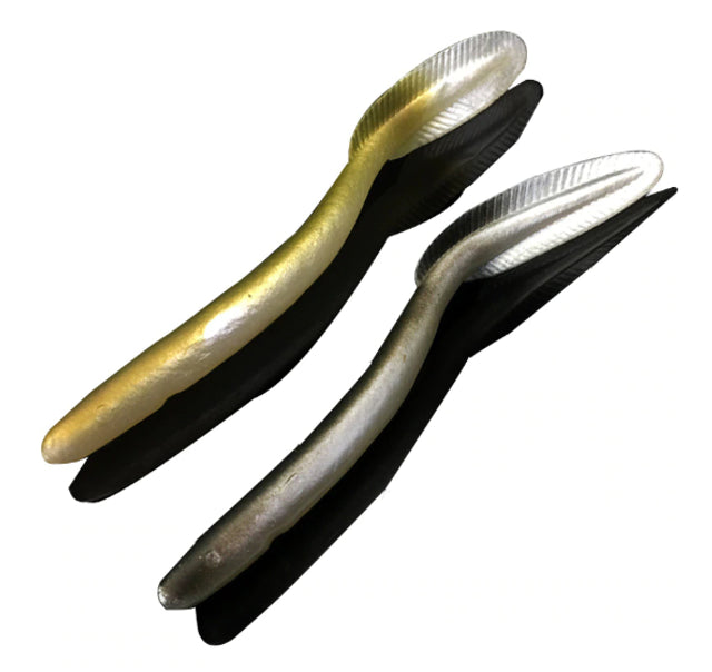 5X 3D Real Eel Curly Tail Lures