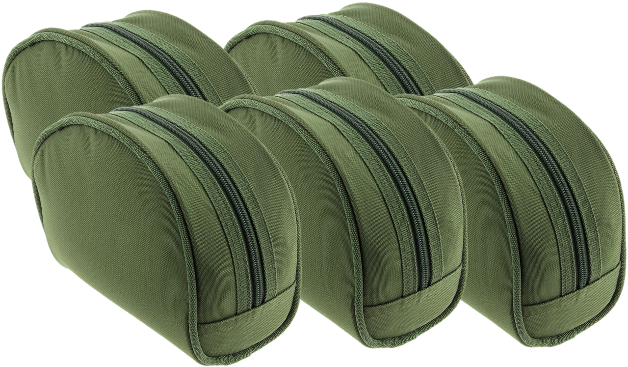 5x NGT Deluxe Green Big Pit Reel Case