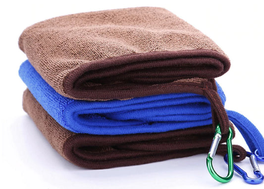 Blue/Brown Angling Hand Towel