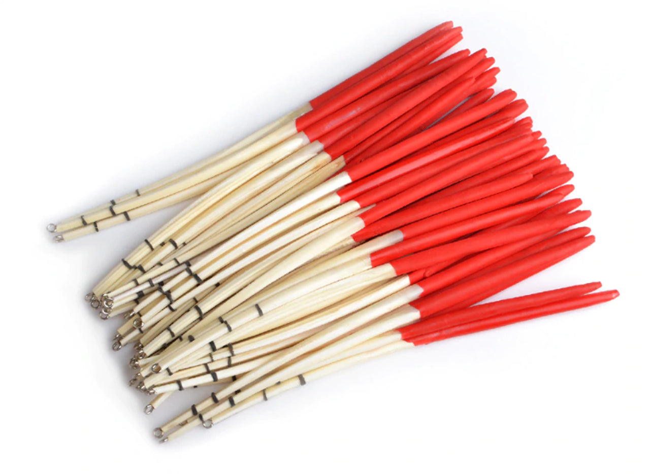 10 Traditional Peacock Quill Floats