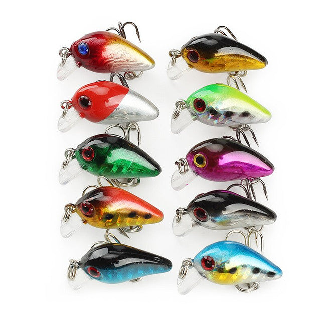 10 Micro Small Mini Shallow Fishing Lures