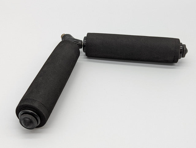 6" V Pole Roller Black Rest