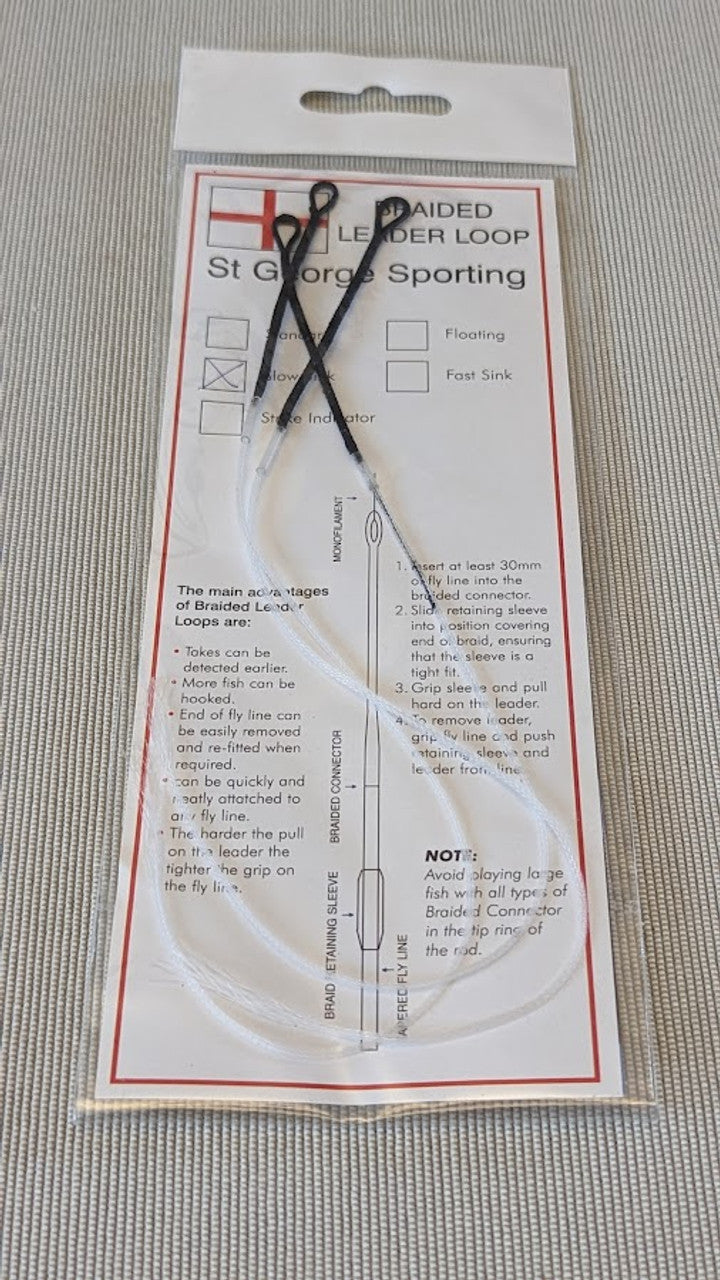 St George Braided Leader Loops Slow Sinking