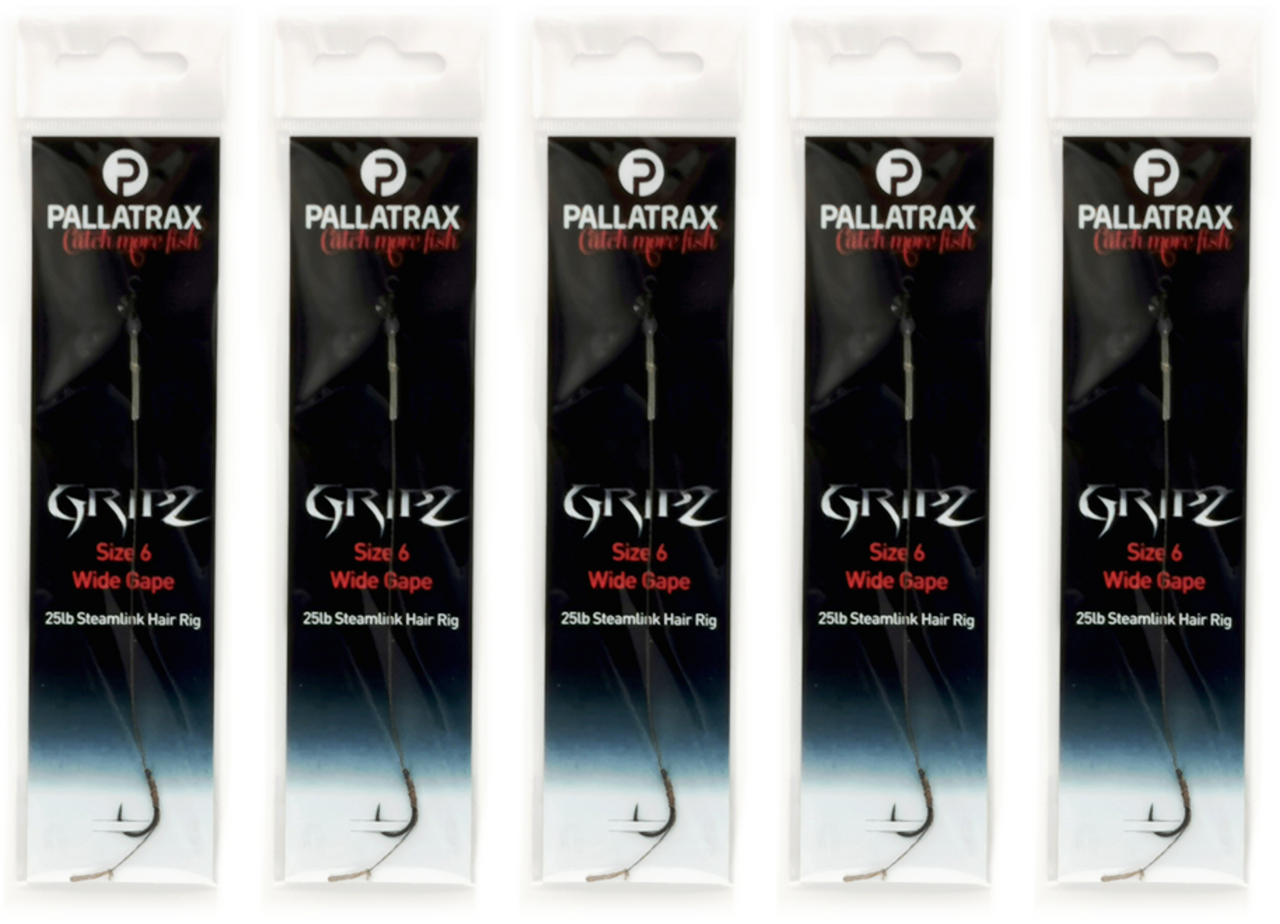 Pallatrax Ready Tied Hair Rigs Wide Gape