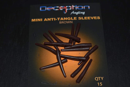 Deception Angling Mini Anti Tangle Sleeves Brown and Green