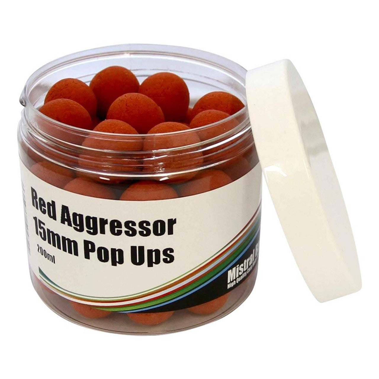 Mistral Baits Red Aggressor Pop Ups 15mm
