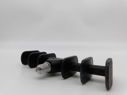 Small Black Oval Spiral Feeder Rod Rest