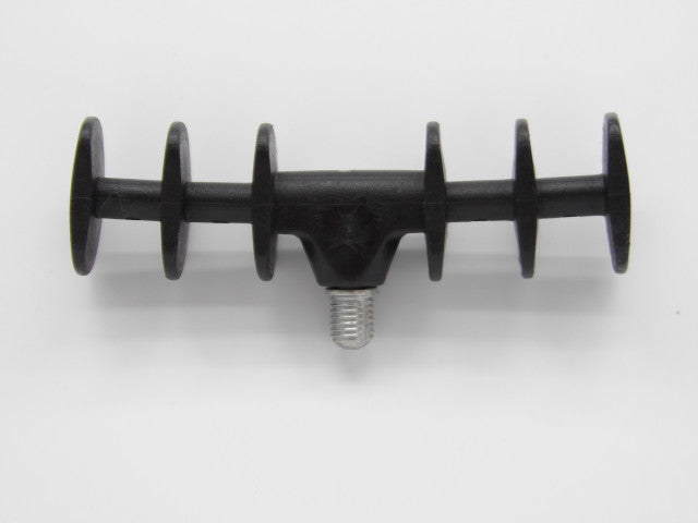Small Black Oval Spiral Feeder Rod Rest