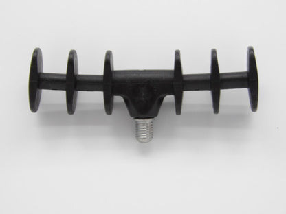 Small Black Oval Spiral Feeder Rod Rest