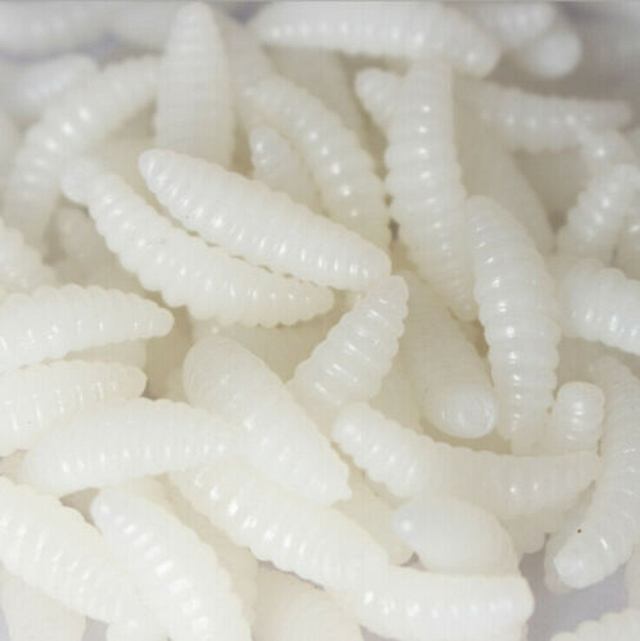 50 Artificial Soft Imitation Bait Maggots