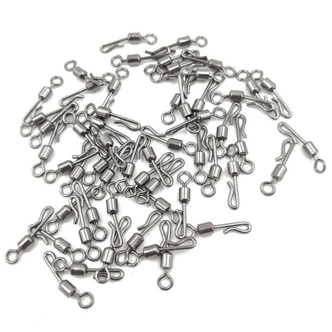 50 x QUICK CHANGE FLEXI RING SWIVELS SIZE 7 to 12