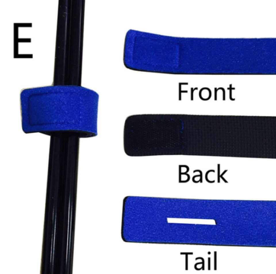 2pcs Fishing Rod Wrap Bands (6 Colours)