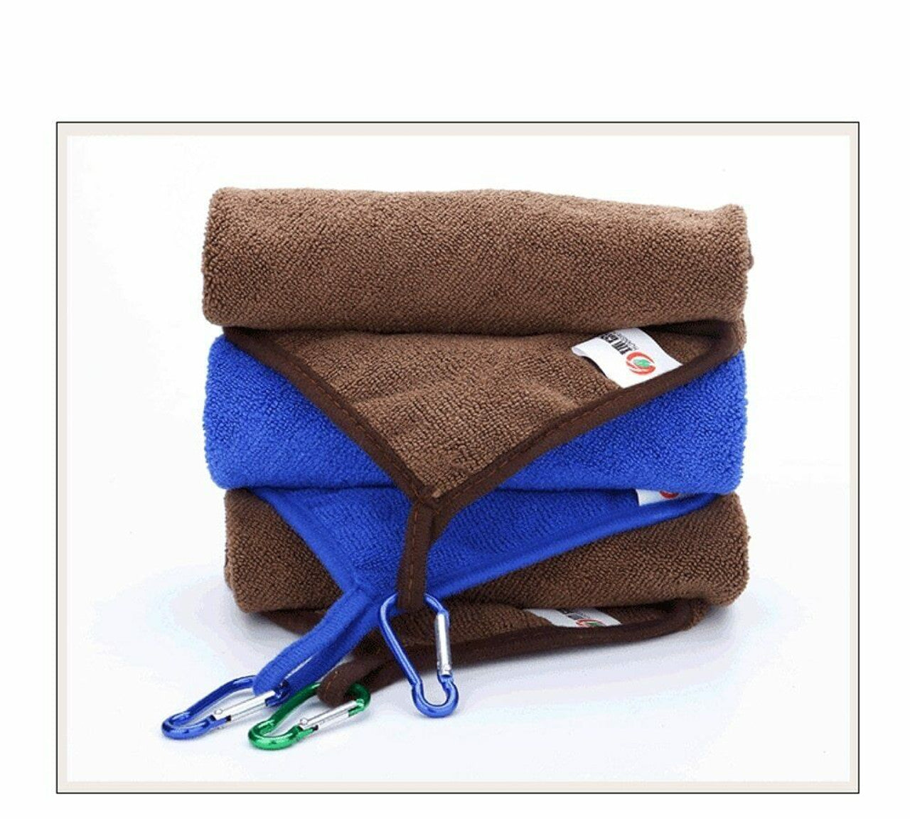 Blue/Brown Angling Hand Towel