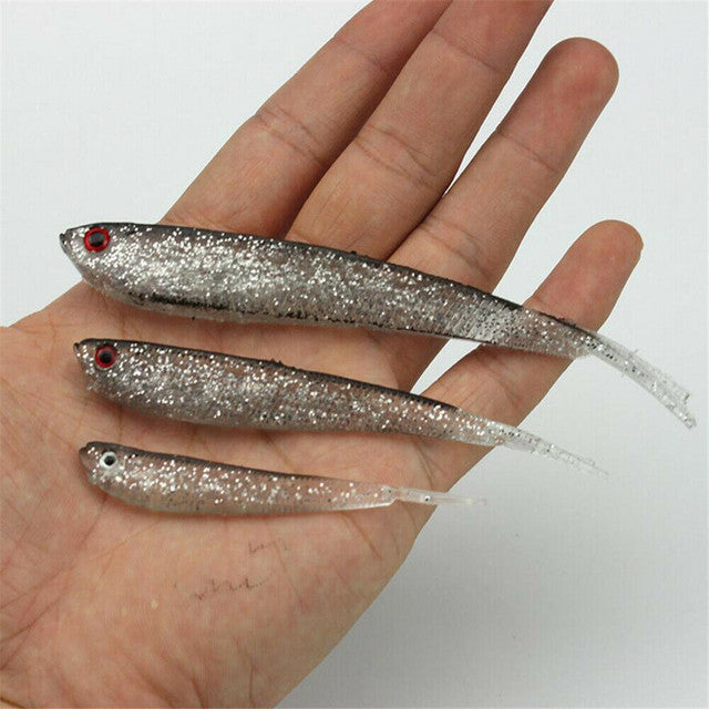 5 x Silver Sea Minnow Lures