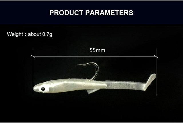 3X 5.5cm White Savage Lures