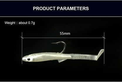 3X 5.5cm White Savage Lures