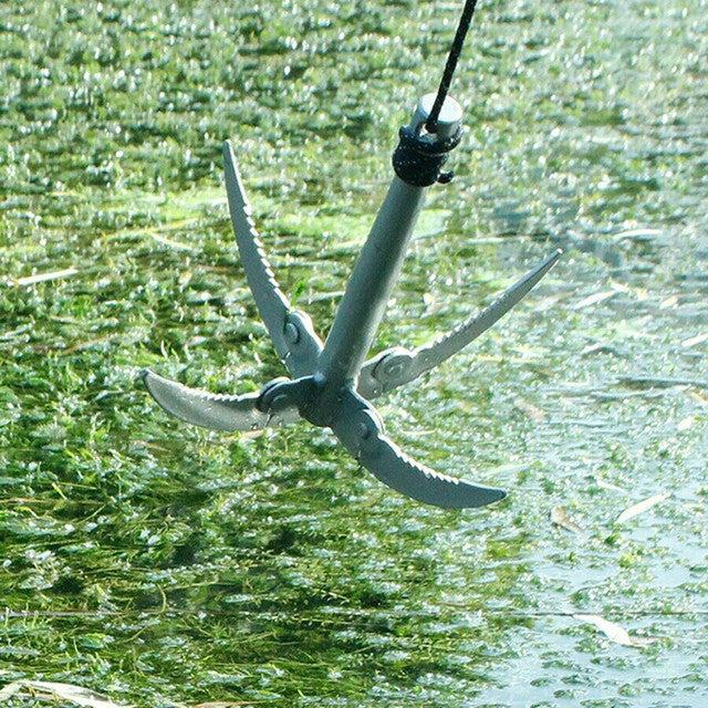 POND WEED RAKE FOLDING GRAPPLING HOOK