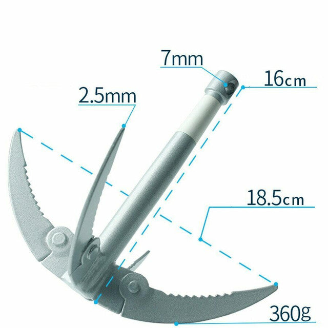 POND WEED RAKE FOLDING GRAPPLING HOOK