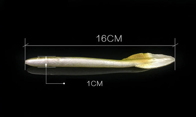 5X 3D Real Eel Curly Tail Lures