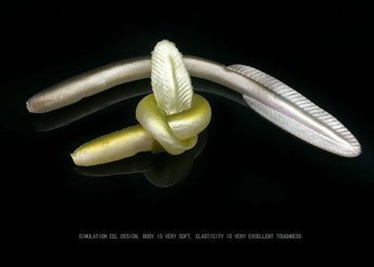 5X 3D Real Eel Curly Tail Lures