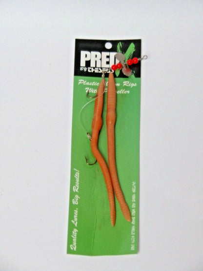 2x Plastic Earth Worm Lures