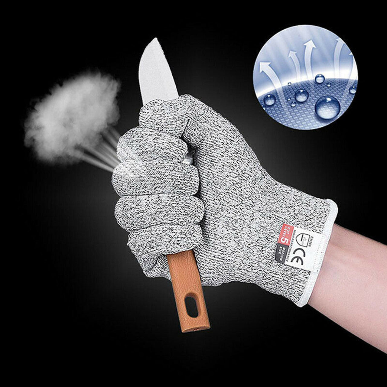 Pair of Metal Bite Proof Unhooking Gloves Pike Sea Fishing Rage Resistant Gear