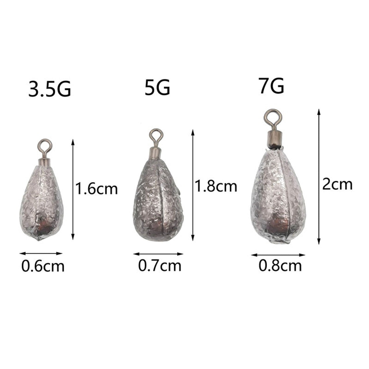 10X DropShot Egg Weight Leads