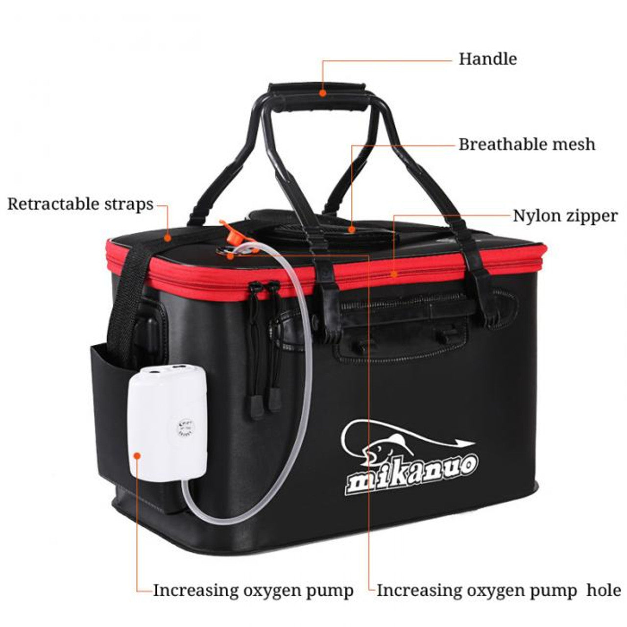 New Collapsing Aeration EVA Live Bait Bucket