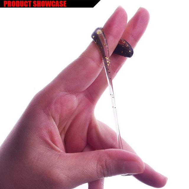 Pack of 7.5mm Soft Rubber Lures For Drop Shot Jig Perch Pike Fishing Shad 10Pcs