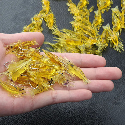 Plastic Fake Shrimp Hook Lure