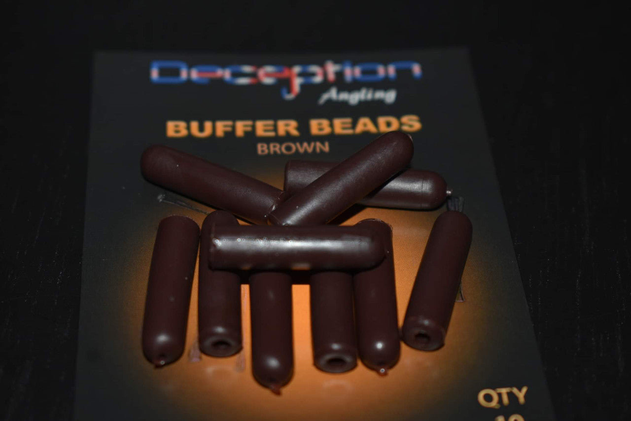Deception Angling Buffer Beads Brown and Green