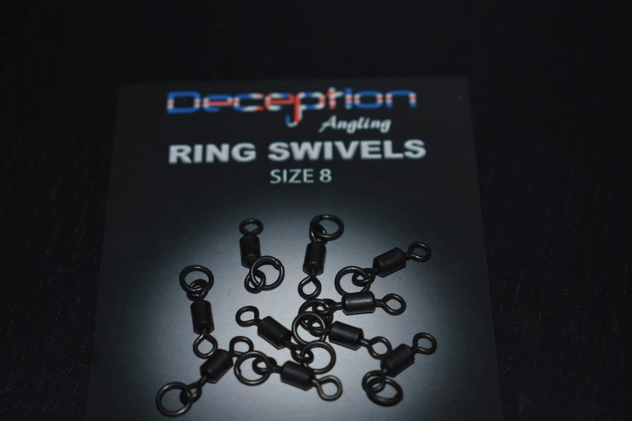 Deception Angling Ring Swivels Size 8