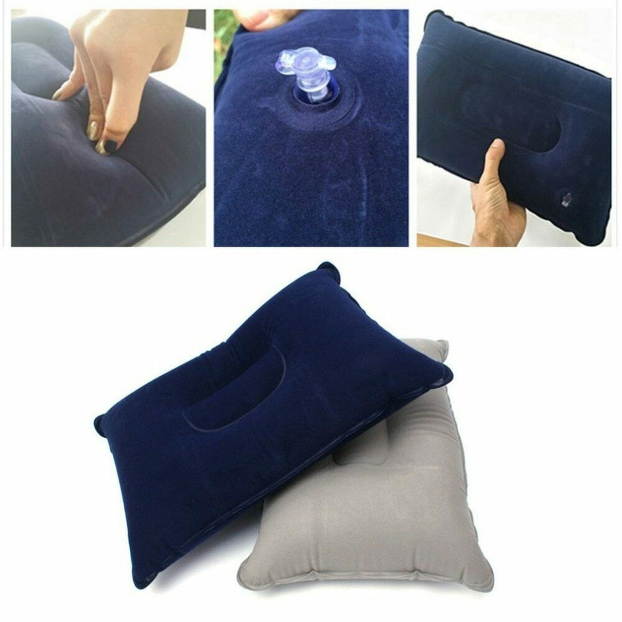 Inflatable Soft Fleece Bedchair Pillow